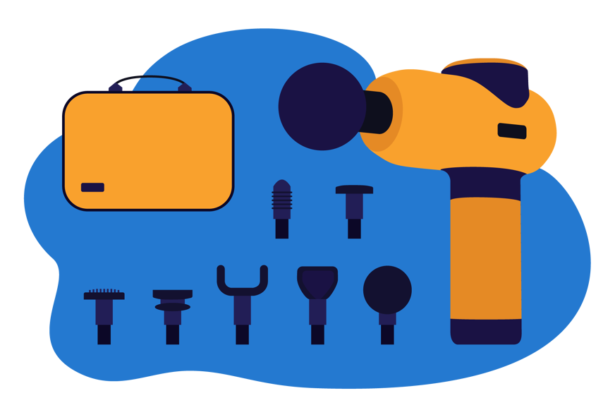 embouts pistolet de massage